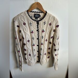 Vintage Woolrich embroidered button up cardigan